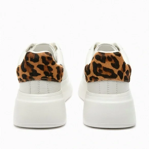 NWT Zara MULTI-PIECE LEATHER SNEAKERS - Picture 4 of 8